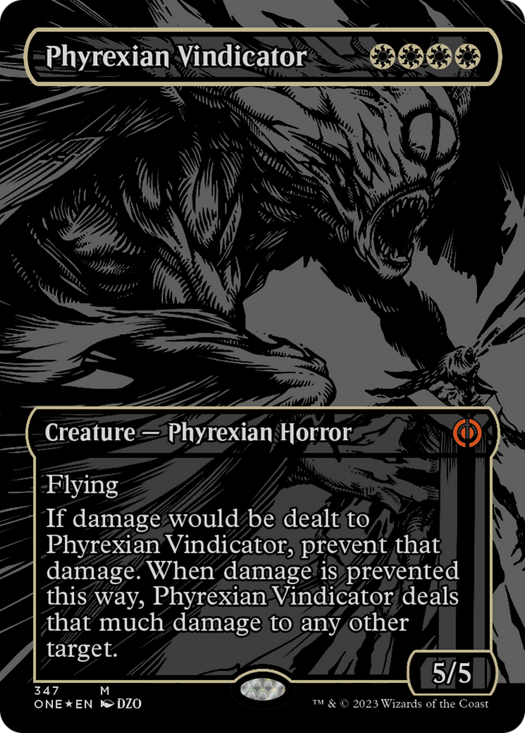 Phyrexian Vindicator (Oil Slick Raised Foil) [Phyrexia: All Will Be One] | Odin's Place