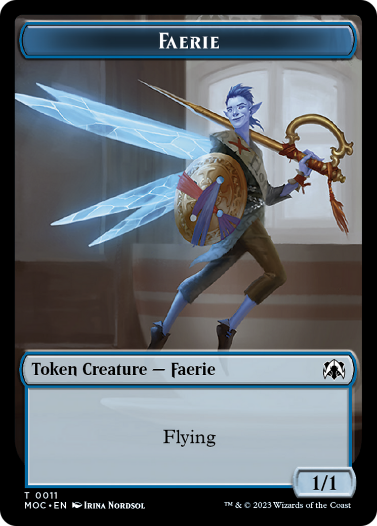 Elemental (22) // Faerie Double-Sided Token [March of the Machine Commander Tokens] | Odin's Place
