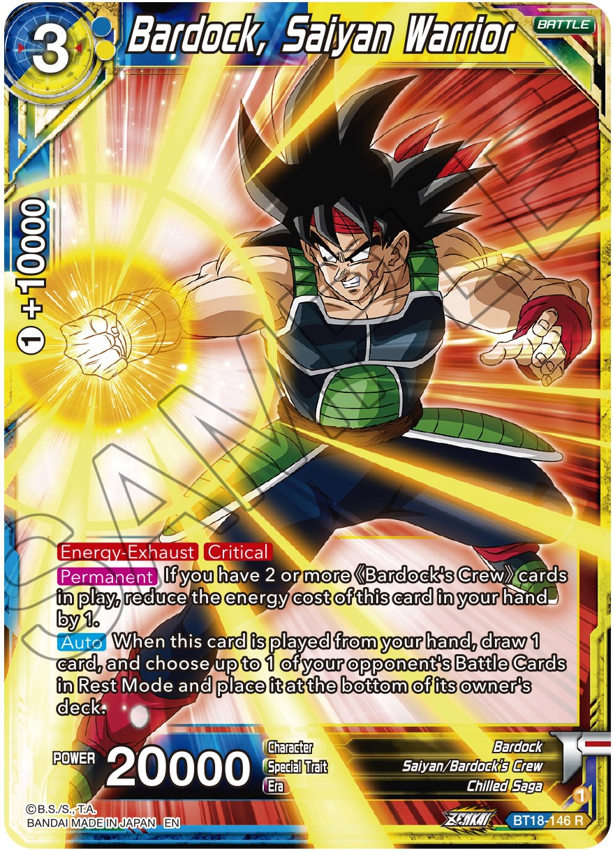 Bardock, Saiyan Warrior (BT18-146) [Dawn of the Z-Legends] | Odin's Place