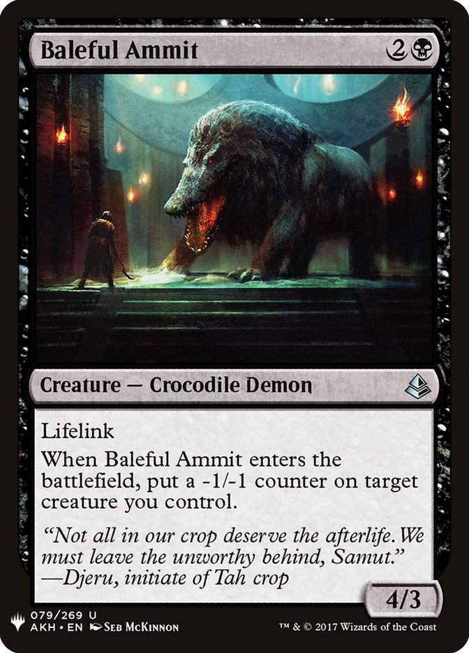 Baleful Ammit [Mystery Booster] | Odin's Place