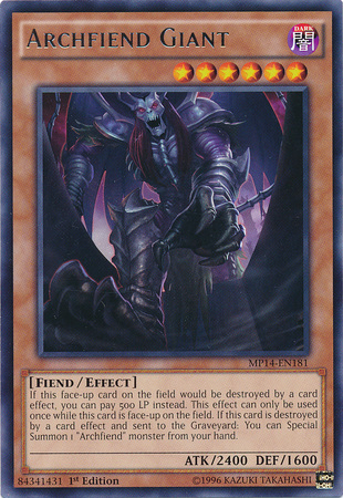 Archfiend Giant [MP14-EN181] Rare | Odin's Place