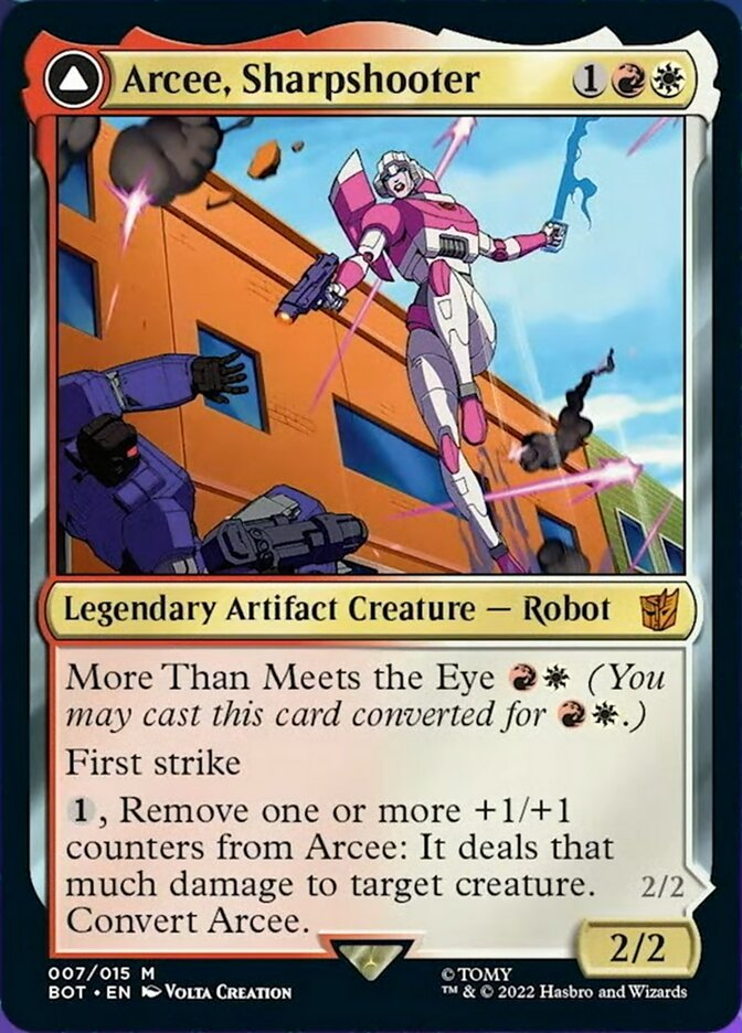 Arcee, Sharpshooter // Arcee, Acrobatic Coupe [Transformers] | Odin's Place