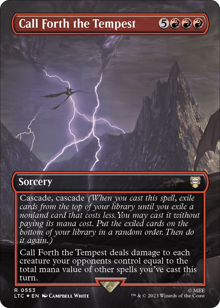 Call Forth the Tempest (Borderless) (Surge Foil) [The Lord of the Rings: Tales of Middle-Earth Commander] | Odin's Place