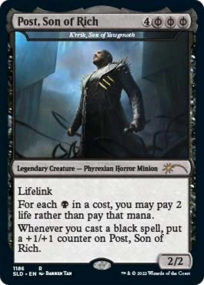 K'rrik, Son of Yawgmoth - Post, Son of Rich [Secret Lair Drop Series] | Odin's Place