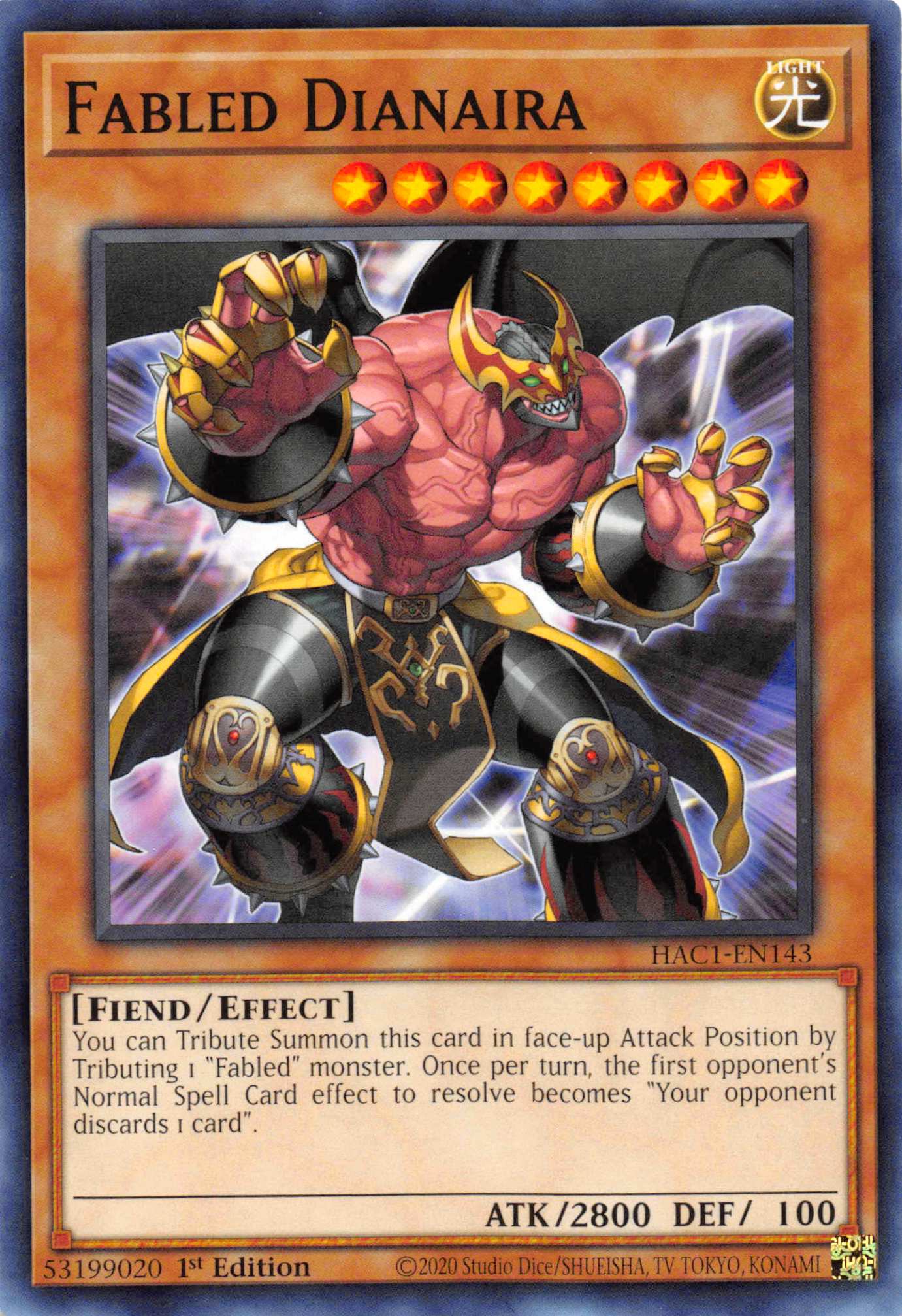 Fabled Dianaira [HAC1-EN143] Common | Odin's Place