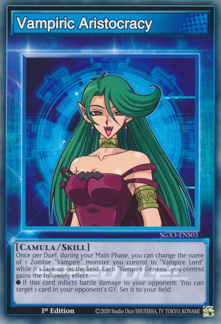 Vampiric Aristocracy [SGX3-ENS03] Common | Odin's Place