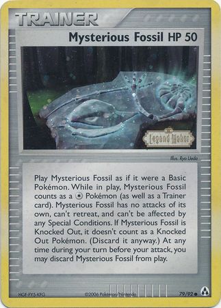 Mysterious Fossil (79/92) (Stamped) [EX: Legend Maker] | Odin's Place