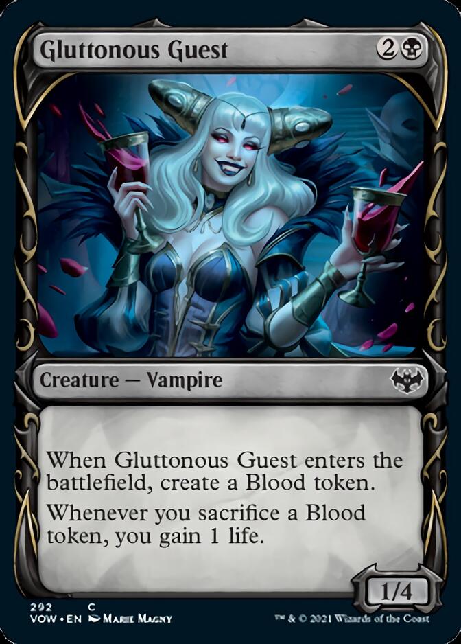 Gluttonous Guest (Showcase Fang Frame) [Innistrad: Crimson Vow] | Odin's Place