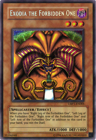 Exodia the Forbidden One [UBP1-EN005] Secret Rare | Odin's Place