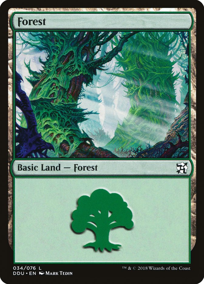 Forest (34) [Duel Decks: Elves vs. Inventors] | Odin's Place