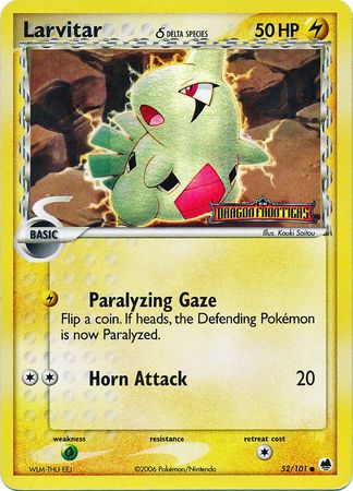Larvitar (52/101) (Delta Species) (Stamped) [EX: Dragon Frontiers] | Odin's Place