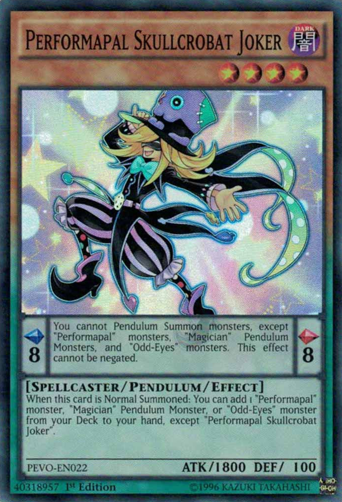 Performapal Skullcrobat Joker [PEVO-EN022] Super Rare | Odin's Place