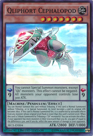Qliphort Cephalopod [SECE-ENS04] Super Rare | Odin's Place