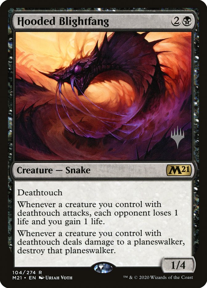 Hooded Blightfang (Promo Pack) [Core Set 2021 Promos] | Odin's Place