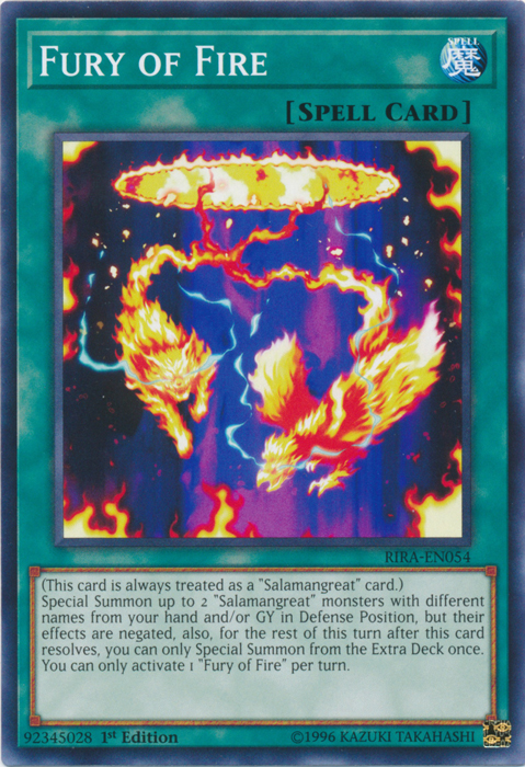 Fury of Fire [RIRA-EN054] Common | Odin's Place