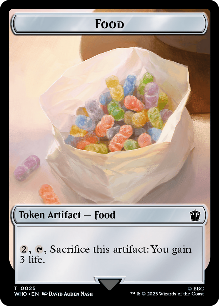 Dalek // Food (0025) Double-Sided Token [Doctor Who Tokens] | Odin's Place