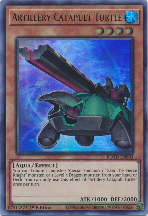 Artillery Catapult Turtle [ROTD-EN003] Ultra Rare | Odin's Place