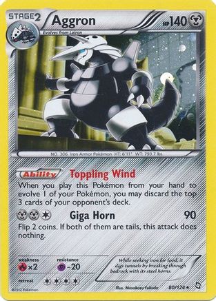 Aggron (80/124) (Cosmos Holo) [Black & White: Dragons Exalted] | Odin's Place