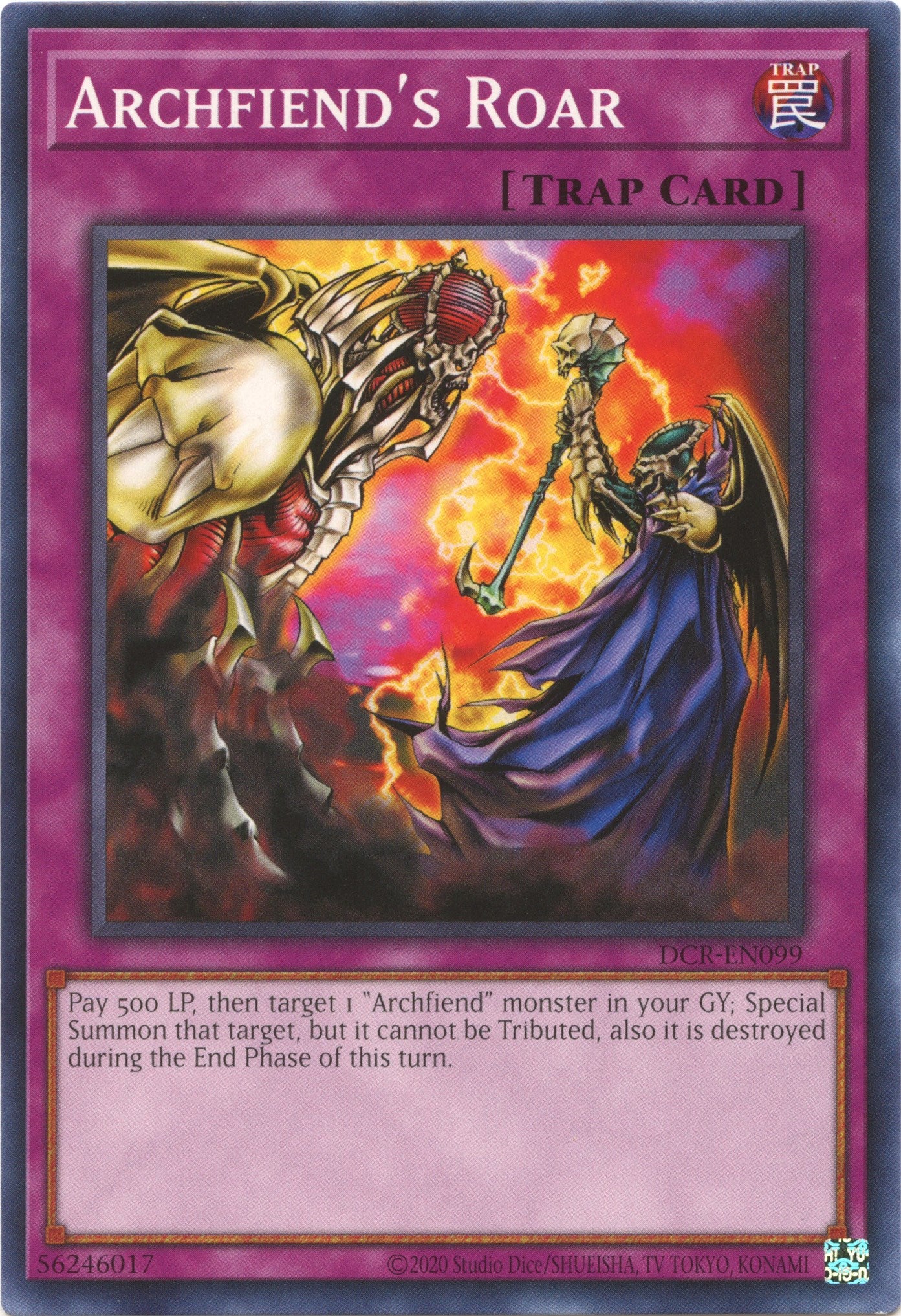 Archfiend's Roar (25th Anniversary) [DCR-EN099] Common | Odin's Place