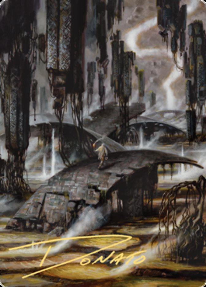 Grimclimb Pathway Art Card (Gold-Stamped Signature) [Zendikar Rising Art Series] | Odin's Place