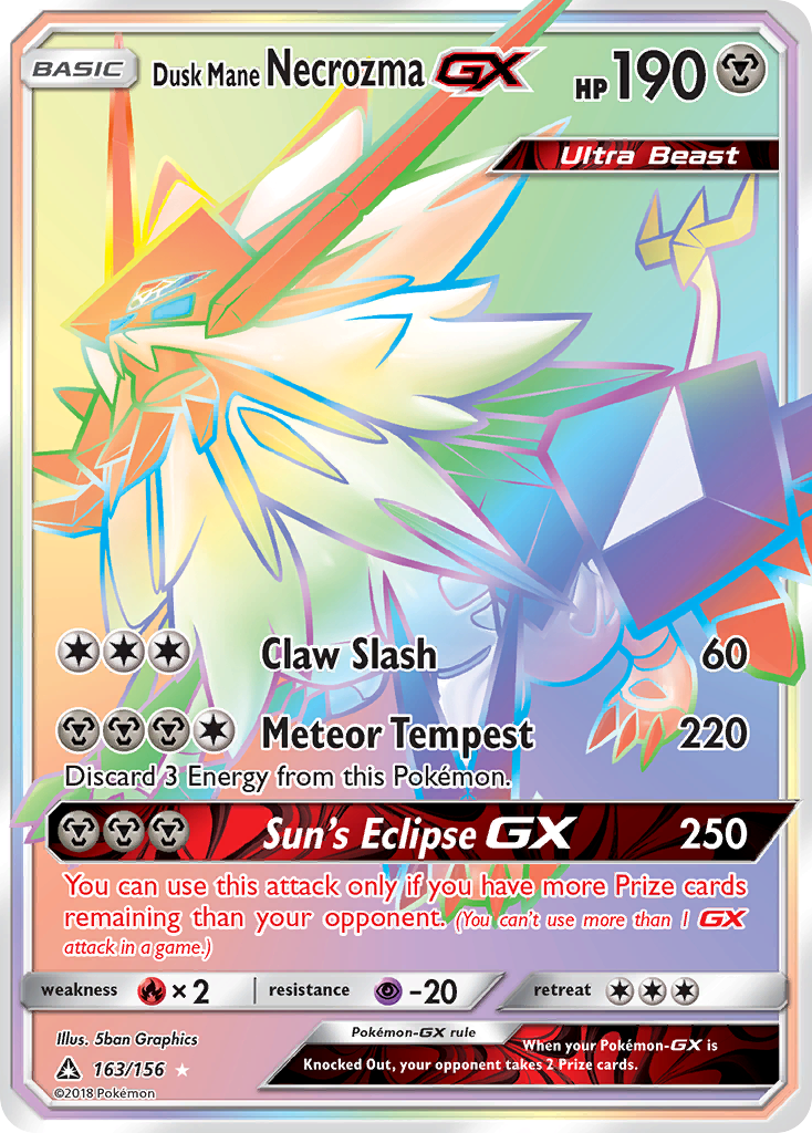 Dusk Mane Necrozma GX (163/156) [Sun & Moon: Ultra Prism] | Odin's Place