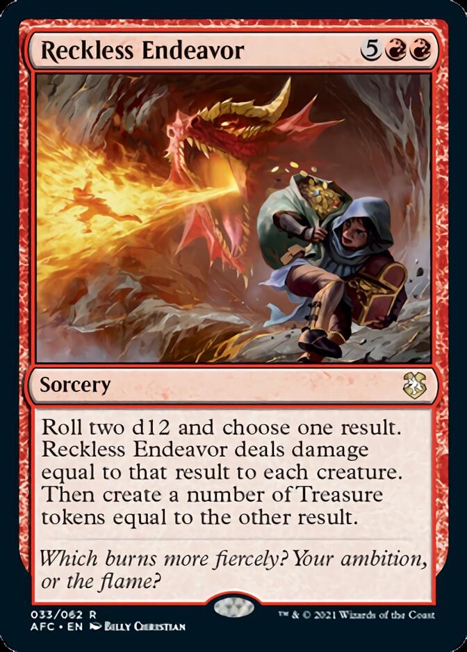 Reckless Endeavor [Dungeons & Dragons: Adventures in the Forgotten Realms Commander] | Odin's Place