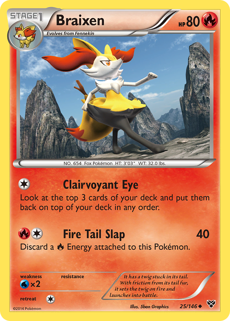 Braixen (25/146) [XY: Base Set] | Odin's Place