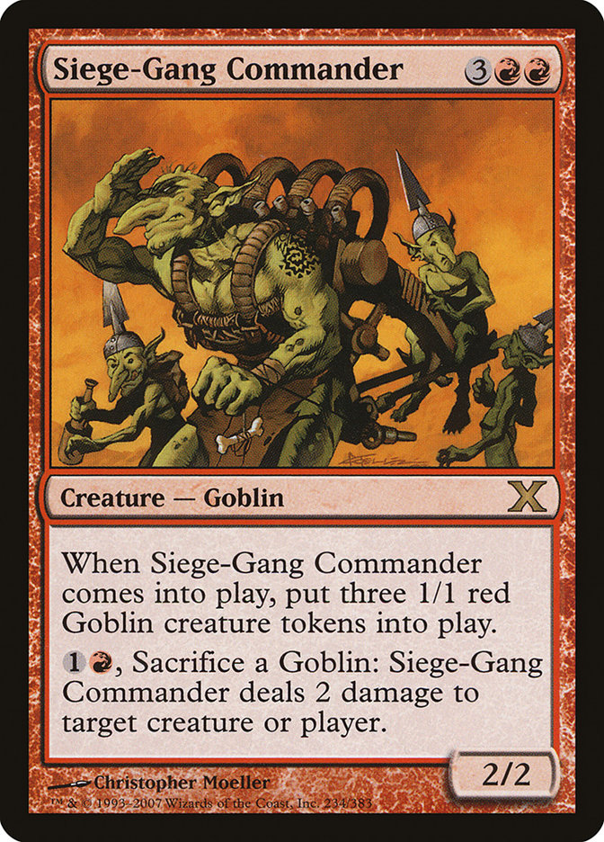 Siege-Gang Commander (234) [Tenth Edition] | Odin's Place