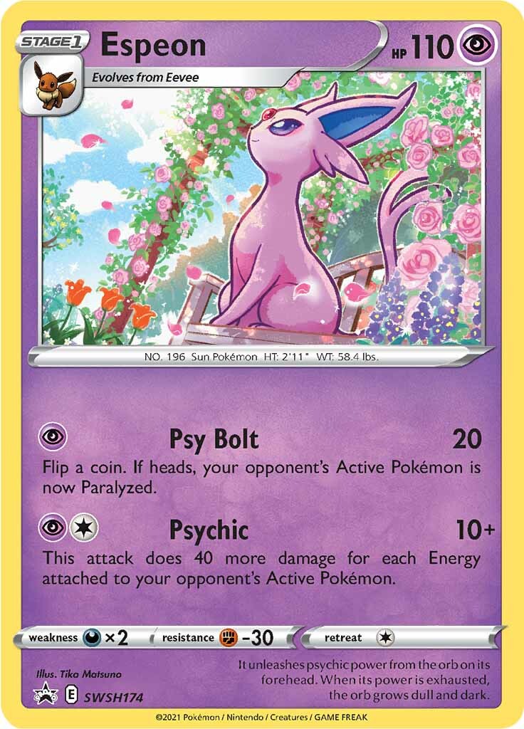 Espeon (SWSH174) [Sword & Shield: Black Star Promos] | Odin's Place