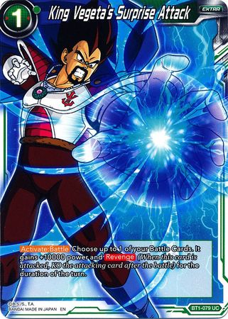 King Vegeta's Surprise Attack (Alternate Art) (BT1-079) [Special Anniversary Set] | Odin's Place