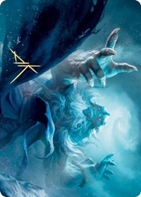 Cyclone Summoner Art Card (Gold-Stamped Signature) [Kaldheim Art Series] | Odin's Place