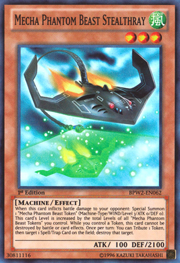Mecha Phantom Beast Stealthray [BPW2-EN062] Super Rare | Odin's Place