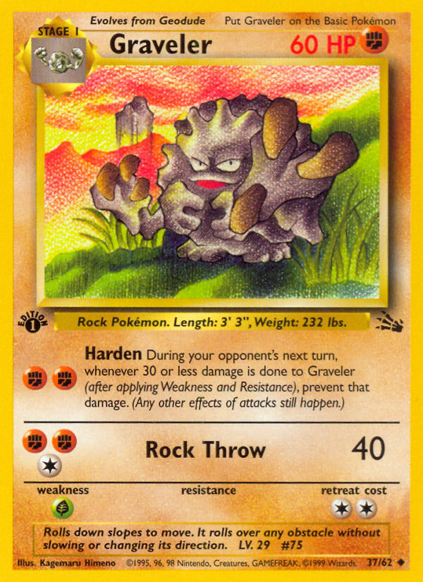Graveler (37/62) [Fossil 1st Edition] | Odin's Place