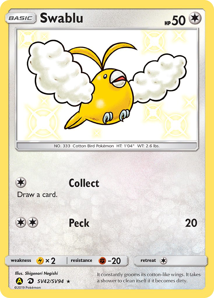 Swablu (SV42/SV94) [Sun & Moon: Hidden Fates - Shiny Vault] | Odin's Place