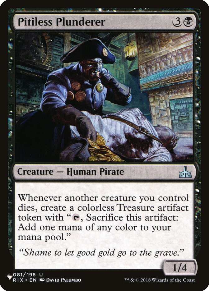 Pitiless Plunderer [The List] | Odin's Place