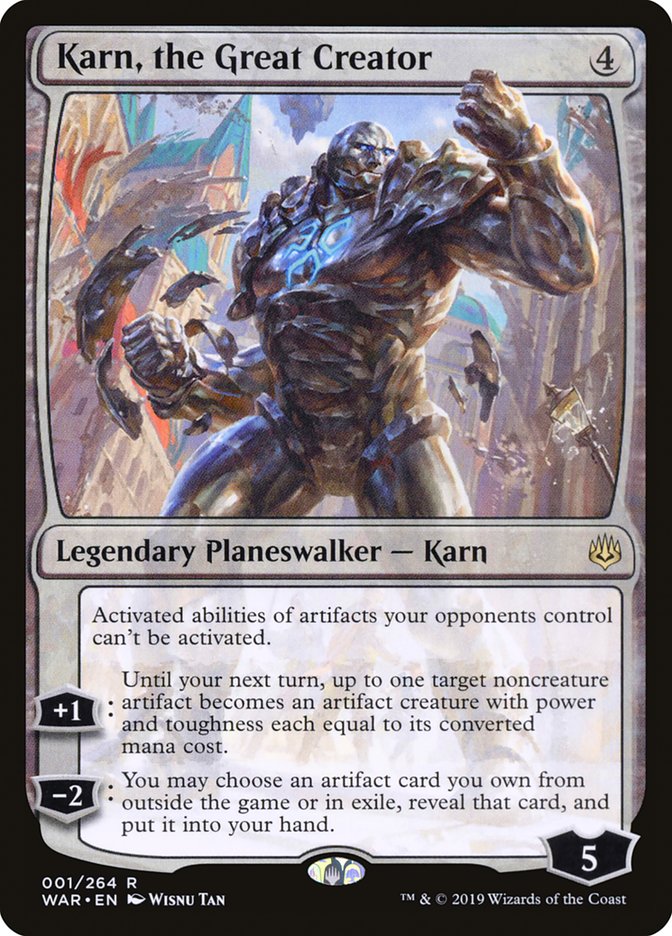 Karn, the Great Creator (1) [War of the Spark] | Odin's Place