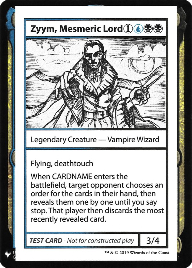 Zyym, Mesmeric Lord [Mystery Booster Playtest Cards] | Odin's Place