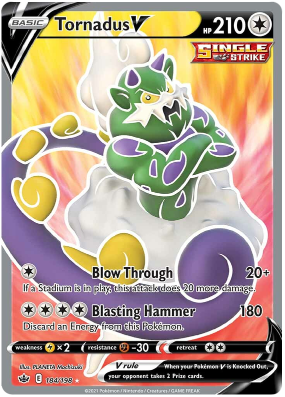 Tornadus V (184/198) [Sword & Shield: Chilling Reign] | Odin's Place
