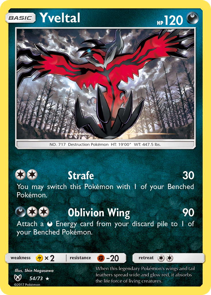 Yveltal (54/73) [Sun & Moon: Shining Legends] | Odin's Place