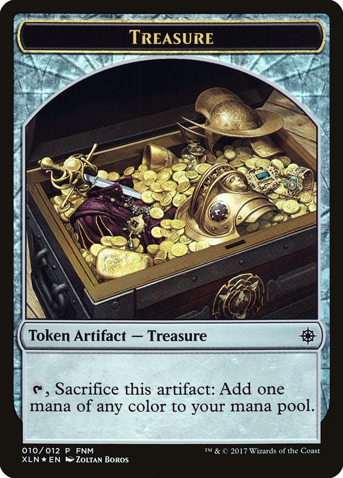 Vampire // Treasure Double-Sided Token [Friday Night Magic 2017] | Odin's Place