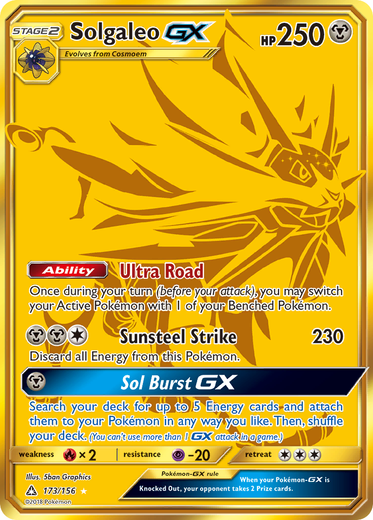 Solgaleo GX (173/156) [Sun & Moon: Ultra Prism] | Odin's Place