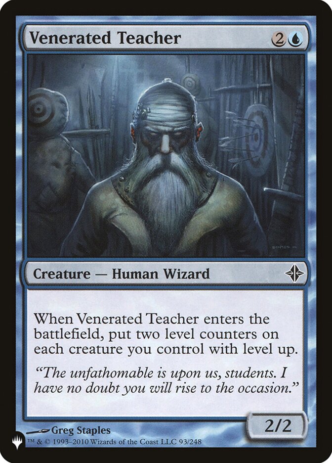 Venerated Teacher [The List] | Odin's Place