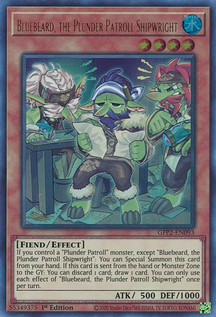 Bluebeard, the Plunder Patroll Shipwright [GFP2-EN093] Ultra Rare | Odin's Place