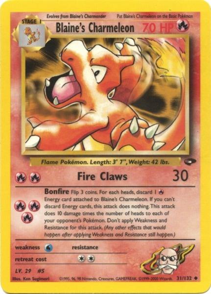 Blaine's Charmeleon (31/132) [Gym Challenge Unlimited] | Odin's Place