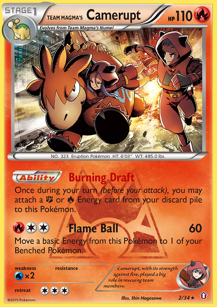 Team Magma's Camerupt (2/34) [XY: Double Crisis] | Odin's Place