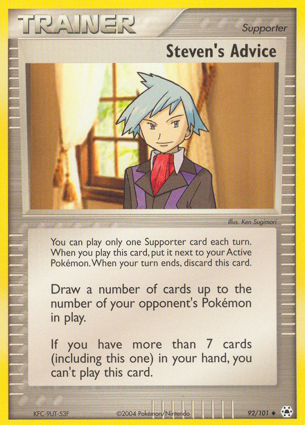 Steven's Advice (92/101) [EX: Hidden Legends] | Odin's Place