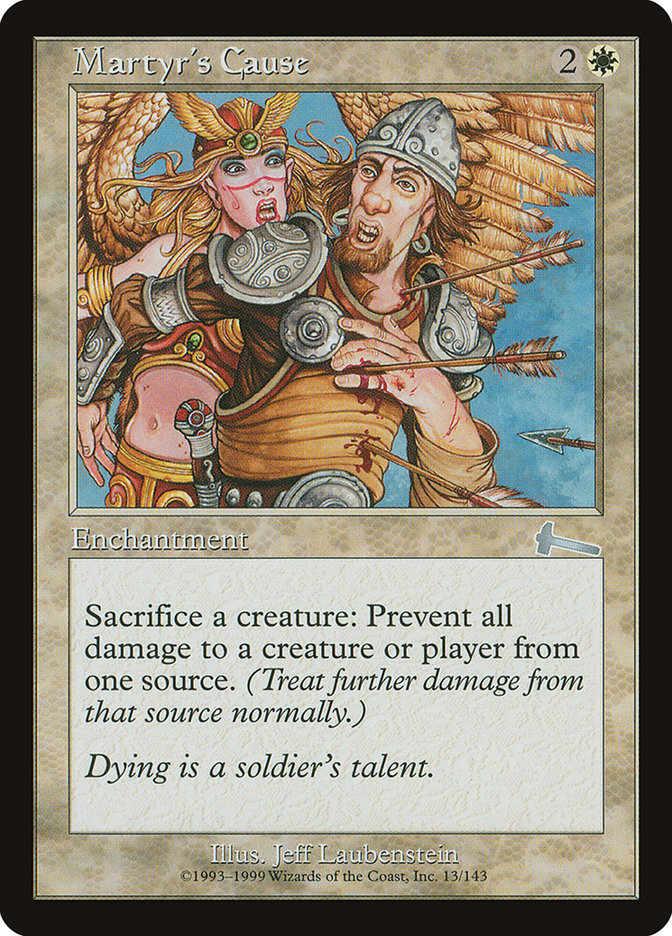 Martyr's Cause (13) [Urza's Legacy] | Odin's Place