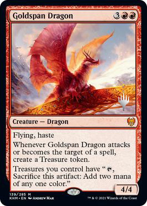 Goldspan Dragon (Promo Pack) [Kaldheim Promos] | Odin's Place