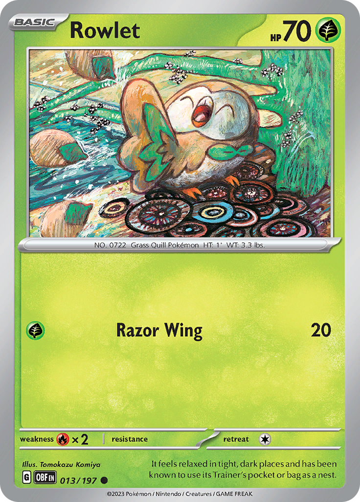 Rowlet (013/197) [Scarlet & Violet: Obsidian Flames] | Odin's Place