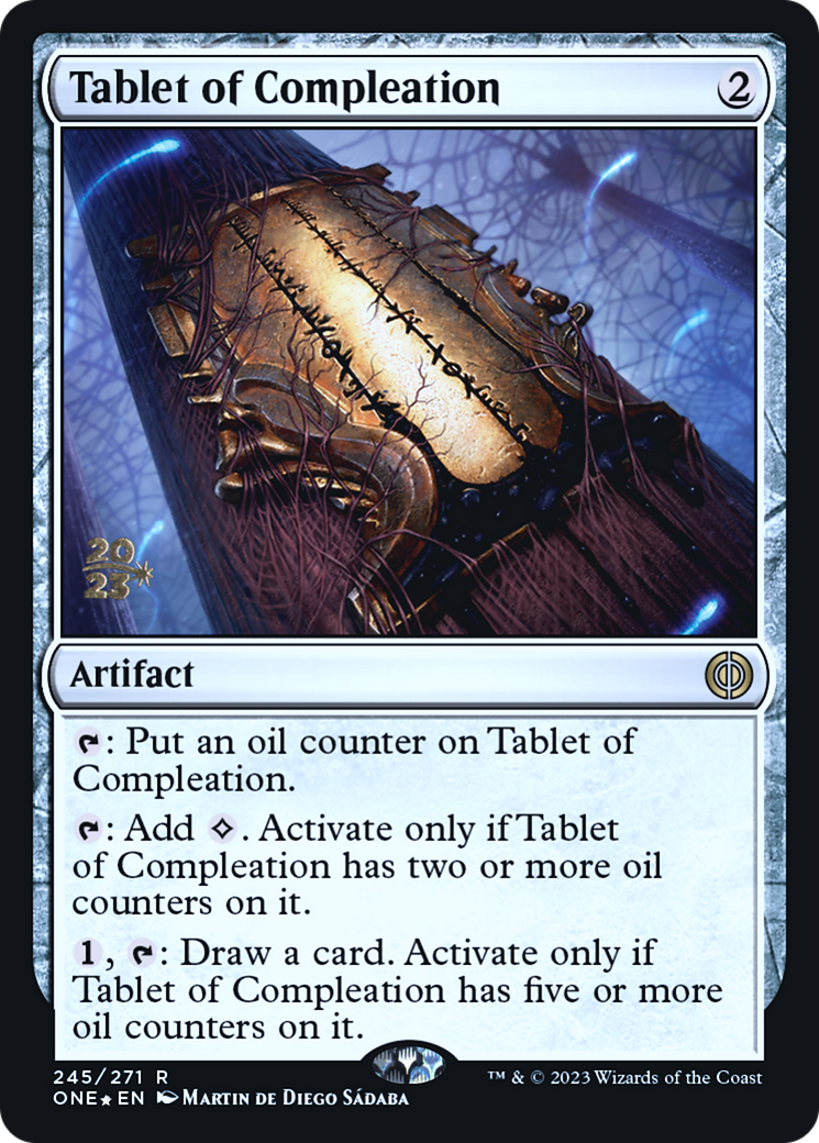 Tablet of Compleation [Phyrexia: All Will Be One Prerelease Promos] | Odin's Place